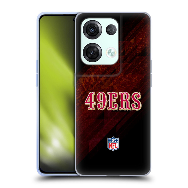 NFL San Francisco 49Ers Logo Blur Soft Gel Case for OPPO Reno8 Pro