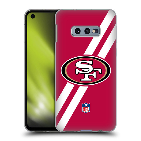 NFL San Francisco 49Ers Logo Stripes Soft Gel Case for Samsung Galaxy S10e