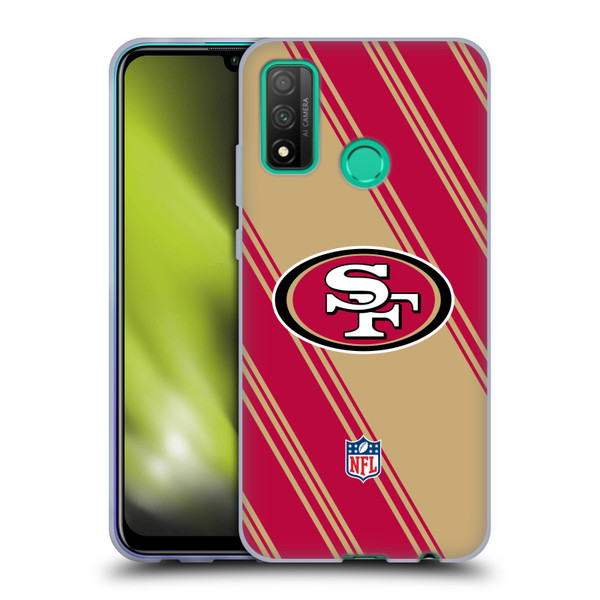 NFL San Francisco 49ers Artwork Stripes Soft Gel Case for Huawei P Smart (2020)