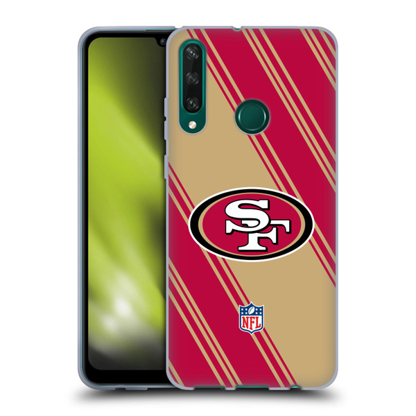 NFL San Francisco 49ers Artwork Stripes Soft Gel Case for Huawei Y6p