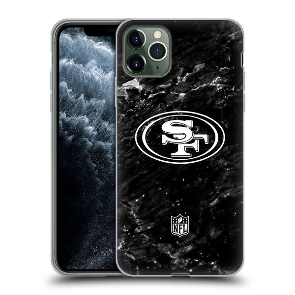 NFL San Francisco 49ers Artwork Marble Soft Gel Case for Apple iPhone 11 Pro Max