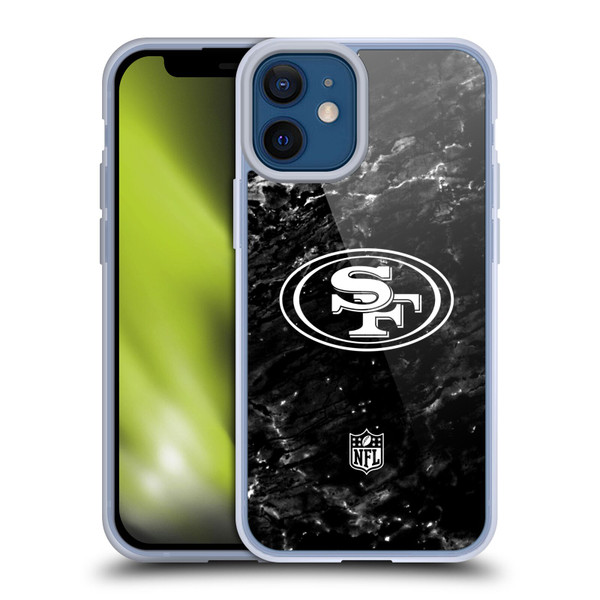 NFL San Francisco 49ers Artwork Marble Soft Gel Case for Apple iPhone 12 Mini