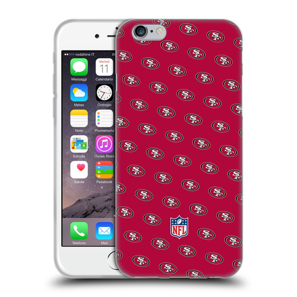 NFL San Francisco 49ers Artwork Patterns Soft Gel Case for Apple iPhone 6 / iPhone 6s