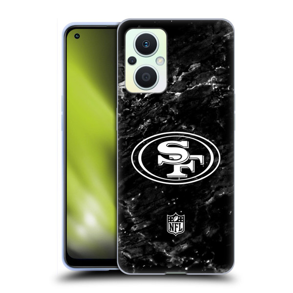 NFL San Francisco 49ers Artwork Marble Soft Gel Case for OPPO Reno8 Lite