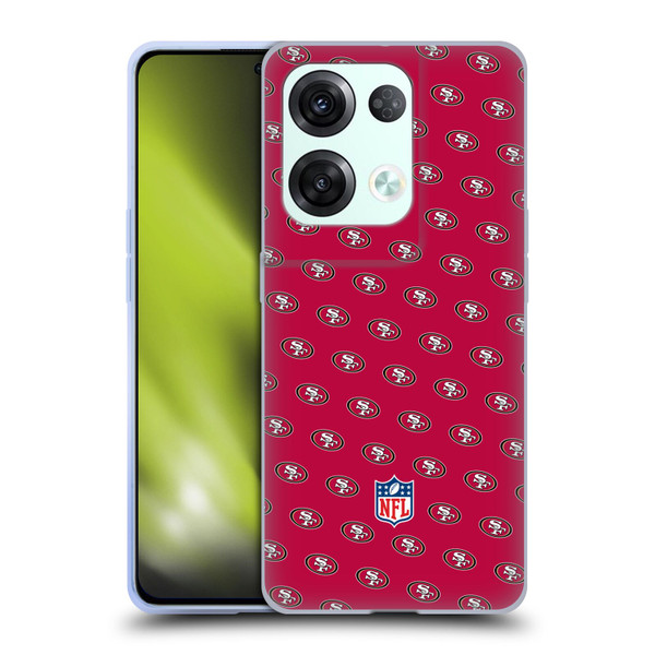 NFL San Francisco 49ers Artwork Patterns Soft Gel Case for OPPO Reno8 Pro