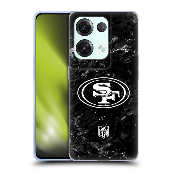 NFL San Francisco 49ers Artwork Marble Soft Gel Case for OPPO Reno8 Pro