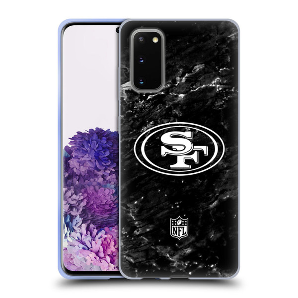 NFL San Francisco 49ers Artwork Marble Soft Gel Case for Samsung Galaxy S20 / S20 5G