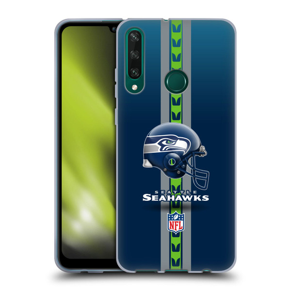 NFL Seattle Seahawks Logo Helmet Soft Gel Case for Huawei Y6p
