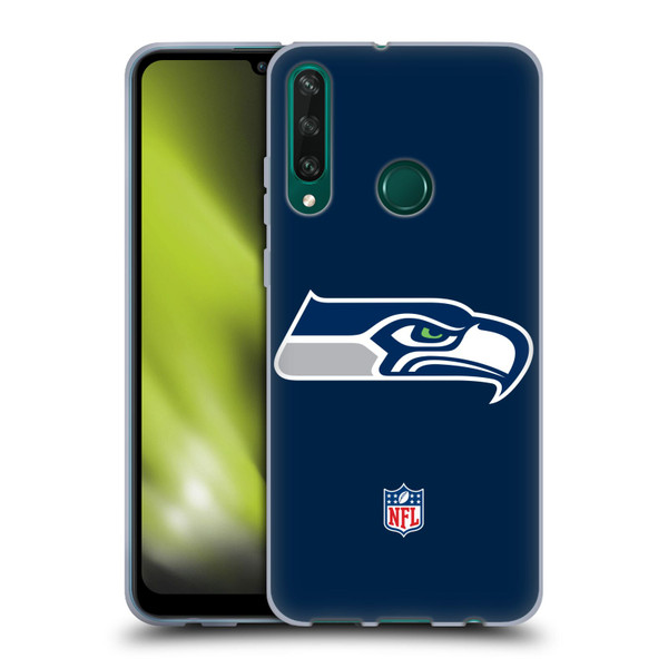 NFL Seattle Seahawks Logo Plain Soft Gel Case for Huawei Y6p