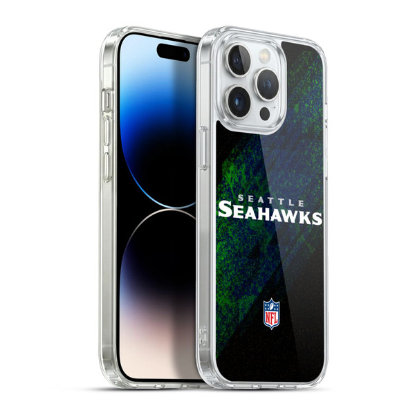 NFL Seattle Seahawks Logo Blur Soft Gel Case for Apple iPhone 13 Pro Max & MagSafe