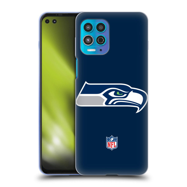 NFL Seattle Seahawks Logo Plain Soft Gel Case for Motorola Moto G100