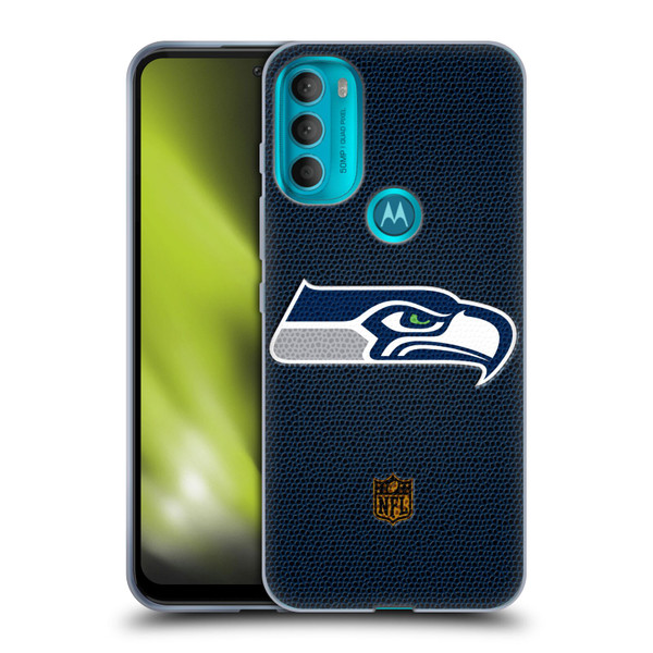 NFL Seattle Seahawks Logo Football Soft Gel Case for Motorola Moto G71 5G