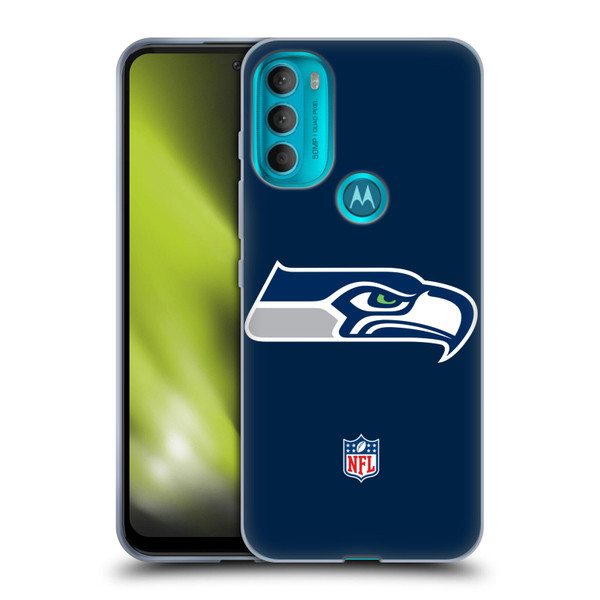 NFL Seattle Seahawks Logo Plain Soft Gel Case for Motorola Moto G71 5G