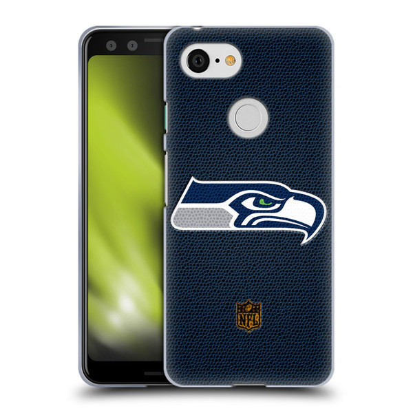 NFL Seattle Seahawks Logo Football Soft Gel Case for Google Pixel 3