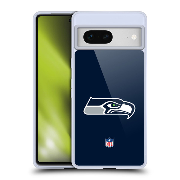 NFL Seattle Seahawks Logo Plain Soft Gel Case for Google Pixel 7