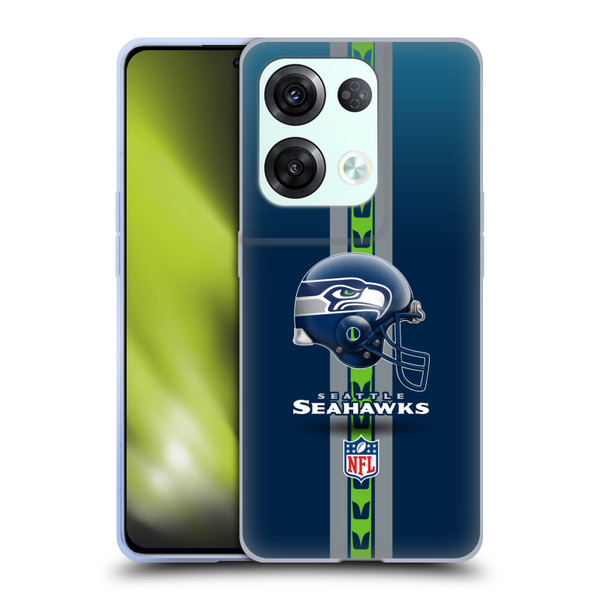 NFL Seattle Seahawks Logo Helmet Soft Gel Case for OPPO Reno8 Pro