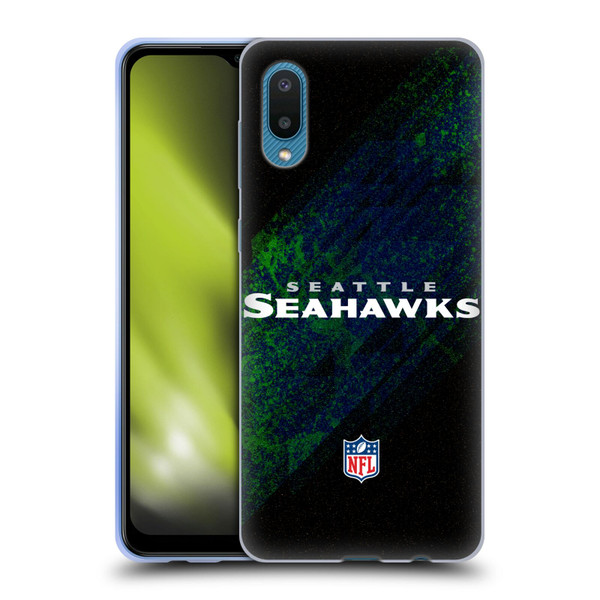 NFL Seattle Seahawks Logo Blur Soft Gel Case for Samsung Galaxy A02/M02 (2021)