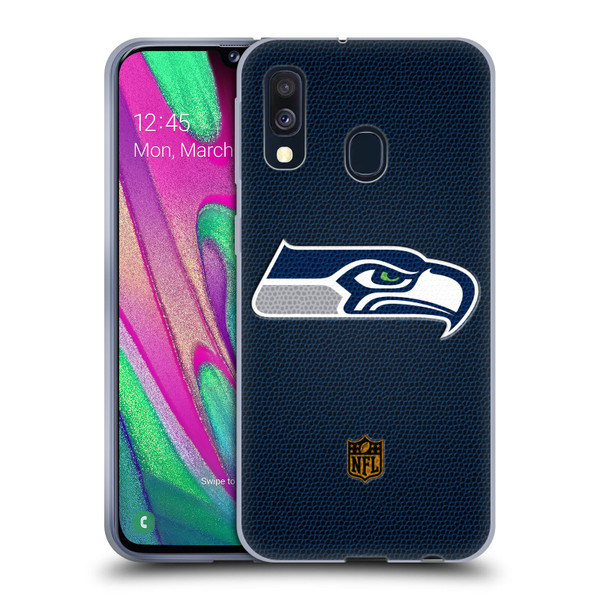 NFL Seattle Seahawks Logo Football Soft Gel Case for Samsung Galaxy A40 (2019)