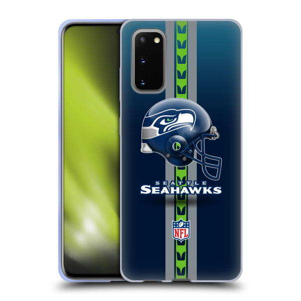 NFL Seattle Seahawks Logo Helmet Soft Gel Case for Samsung Galaxy S20 / S20 5G