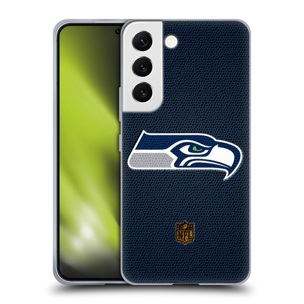 NFL Seattle Seahawks Logo Football Soft Gel Case for Samsung Galaxy S22 5G