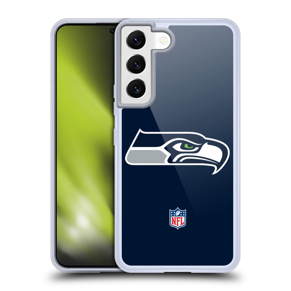 NFL Seattle Seahawks Logo Plain Soft Gel Case for Samsung Galaxy S22 5G