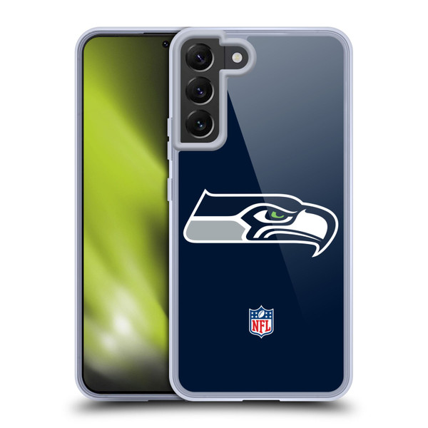NFL Seattle Seahawks Logo Plain Soft Gel Case for Samsung Galaxy S22+ 5G