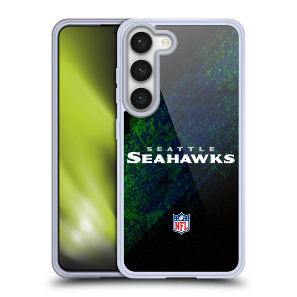 NFL Seattle Seahawks Logo Blur Soft Gel Case for Samsung Galaxy S23 5G
