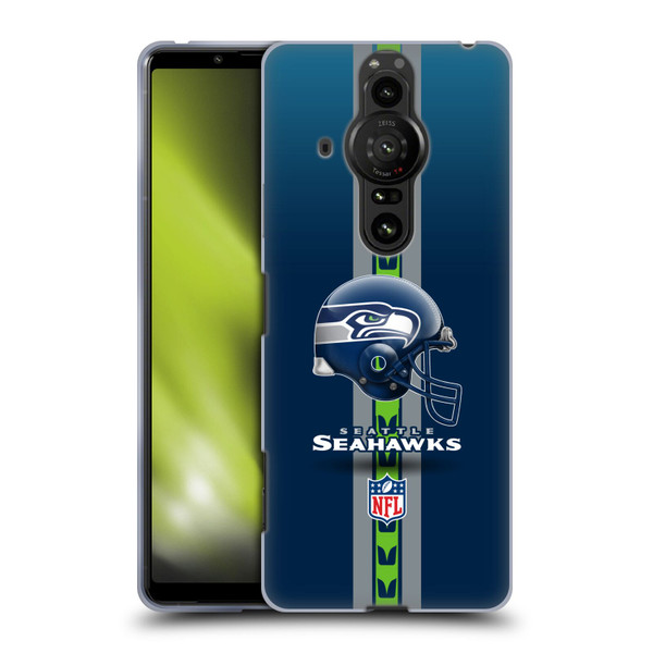 NFL Seattle Seahawks Logo Helmet Soft Gel Case for Sony Xperia Pro-I