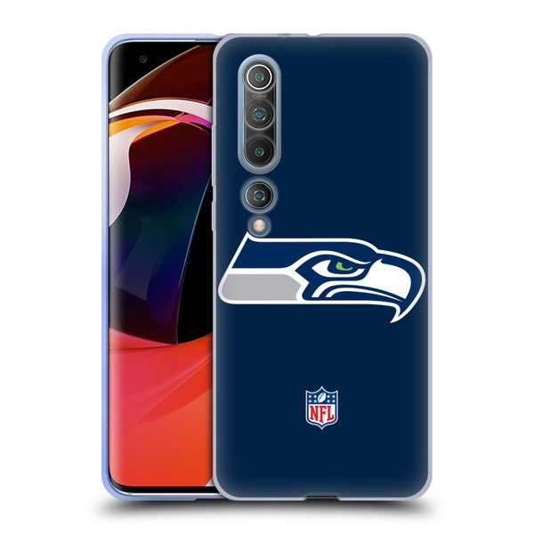 NFL Seattle Seahawks Logo Plain Soft Gel Case for Xiaomi Mi 10 5G / Mi 10 Pro 5G