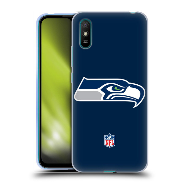 NFL Seattle Seahawks Logo Plain Soft Gel Case for Xiaomi Redmi 9A / Redmi 9AT