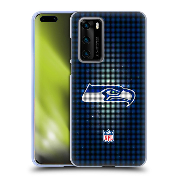 NFL Seattle Seahawks Artwork LED Soft Gel Case for Huawei P40 5G
