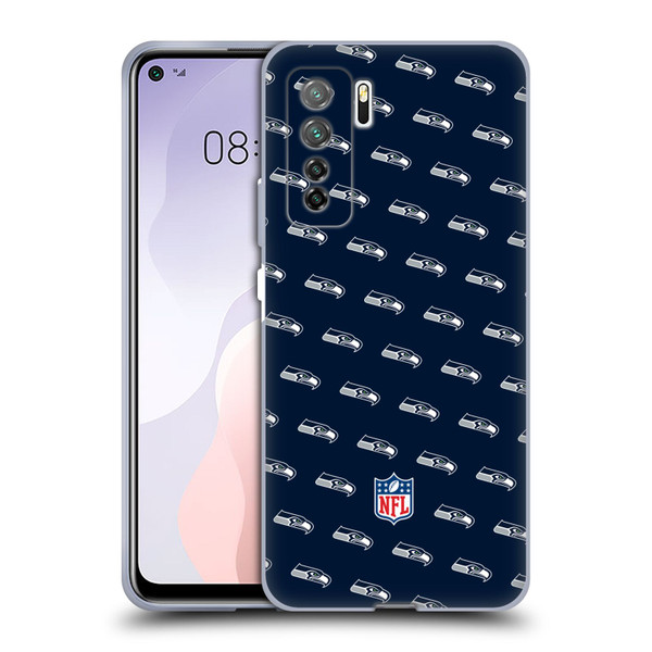 NFL Seattle Seahawks Artwork Patterns Soft Gel Case for Huawei Nova 7 SE/P40 Lite 5G