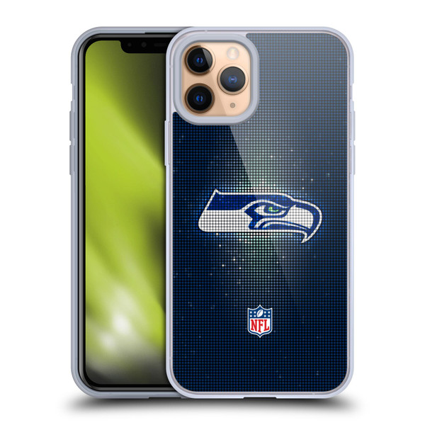 NFL Seattle Seahawks Artwork LED Soft Gel Case for Apple iPhone 11 Pro