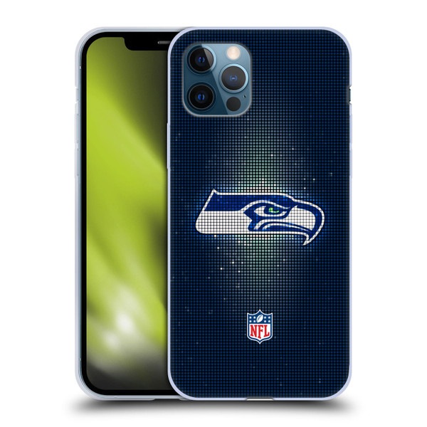 NFL Seattle Seahawks Artwork LED Soft Gel Case for Apple iPhone 12 / iPhone 12 Pro