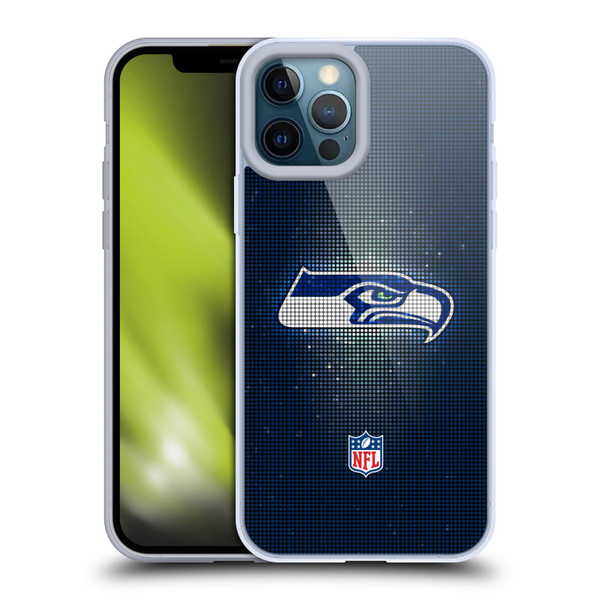 NFL Seattle Seahawks Artwork LED Soft Gel Case for Apple iPhone 12 Pro Max