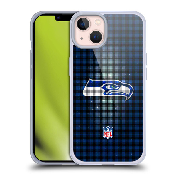 NFL Seattle Seahawks Artwork LED Soft Gel Case for Apple iPhone 13