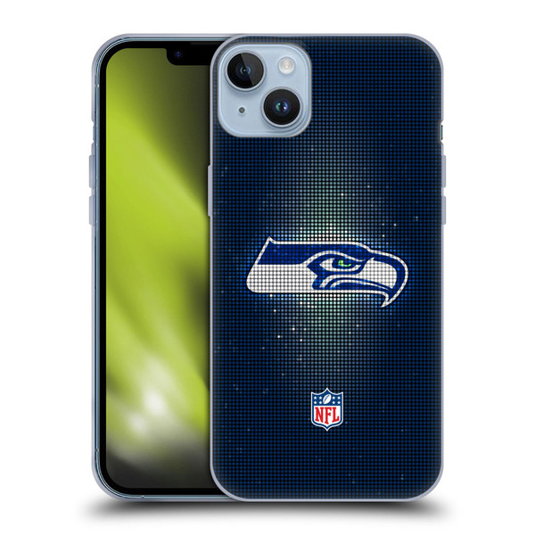 NFL Seattle Seahawks Artwork LED Soft Gel Case for Apple iPhone 14 Plus