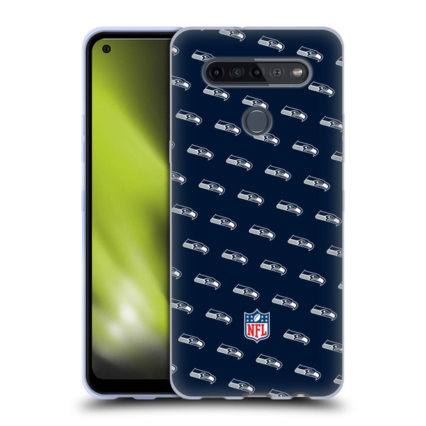 NFL Seattle Seahawks Artwork Patterns Soft Gel Case for LG K51S