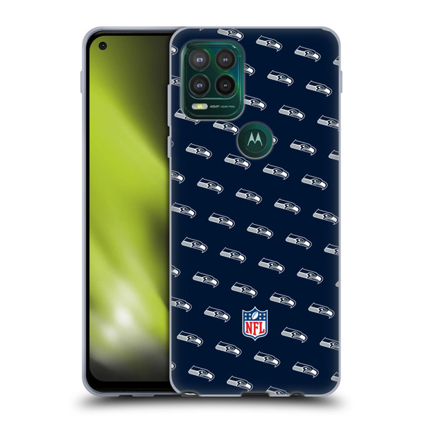 NFL Seattle Seahawks Artwork Patterns Soft Gel Case for Motorola Moto G Stylus 5G 2021