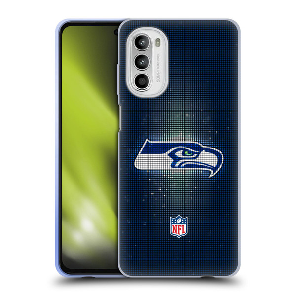 NFL Seattle Seahawks Artwork LED Soft Gel Case for Motorola Moto G52