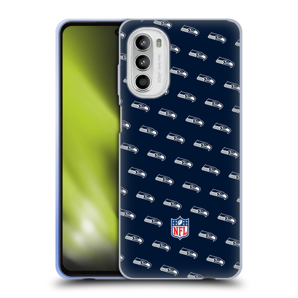 NFL Seattle Seahawks Artwork Patterns Soft Gel Case for Motorola Moto G52