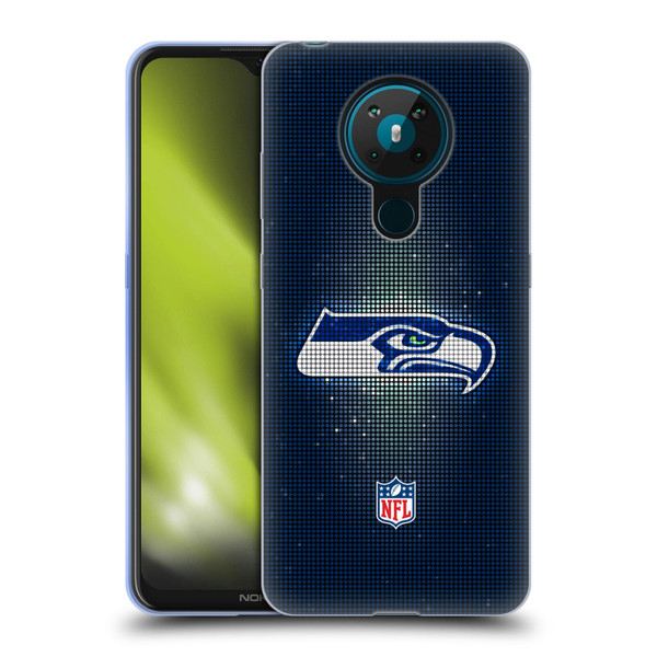 NFL Seattle Seahawks Artwork LED Soft Gel Case for Nokia 5.3