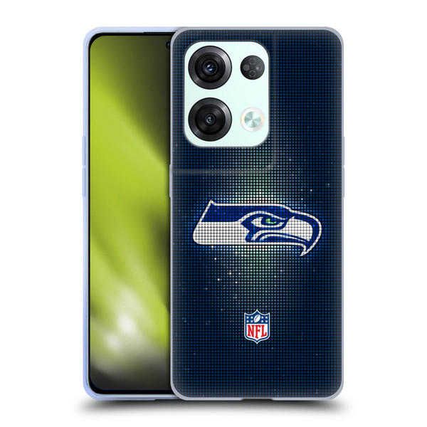 NFL Seattle Seahawks Artwork LED Soft Gel Case for OPPO Reno8 Pro