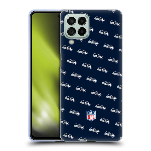 NFL Seattle Seahawks Artwork Patterns Soft Gel Case for Samsung Galaxy M53 (2022)