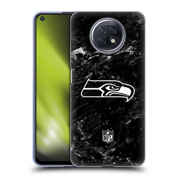 NFL Seattle Seahawks Artwork Marble Soft Gel Case for Xiaomi Redmi Note 9T 5G
