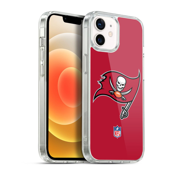 NFL Tampa Bay Buccaneers Logo Plain Soft Gel Case for Apple iPhone 12 / iPhone 12 Pro & MagSafe