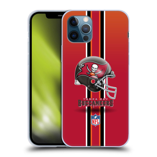 NFL Tampa Bay Buccaneers Logo Helmet Soft Gel Case for Apple iPhone 12 / iPhone 12 Pro
