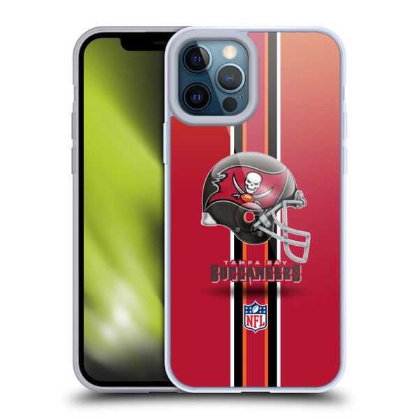 NFL Tampa Bay Buccaneers Logo Helmet Soft Gel Case for Apple iPhone 12 Pro Max