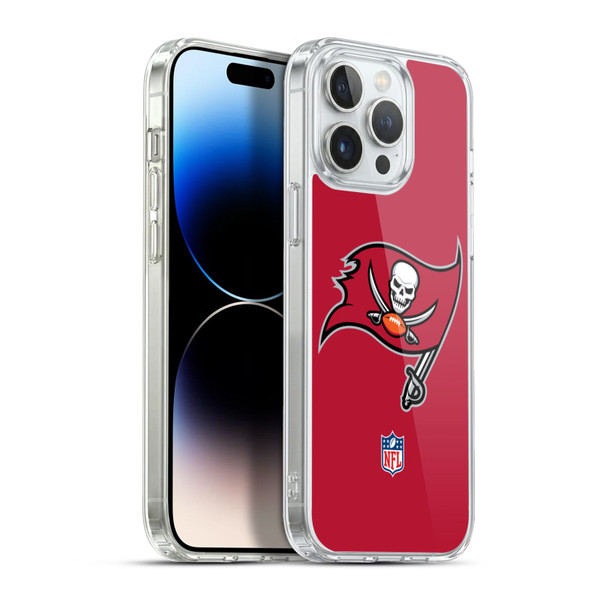 NFL Tampa Bay Buccaneers Logo Plain Soft Gel Case for Apple iPhone 13 Pro Max & MagSafe