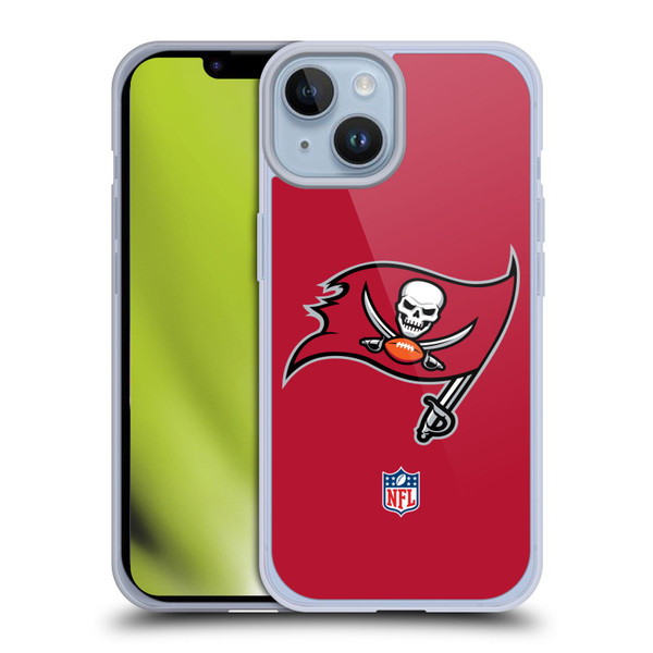 NFL Tampa Bay Buccaneers Logo Plain Soft Gel Case for Apple iPhone 14